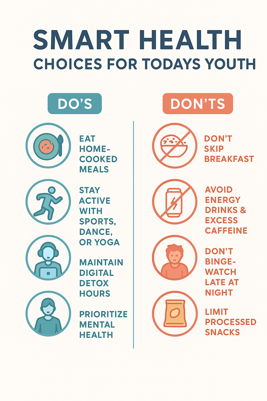 HEALTH TIPS FOR YOUTH